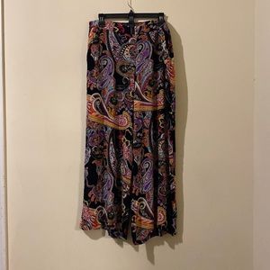 Flowy paisley pants
